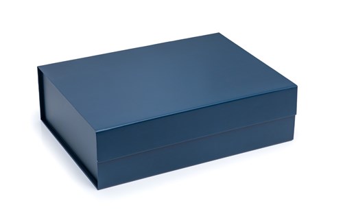 Pudełko Magnetyczne Granatowe  380x280x110mm (zew) L Prezentowe