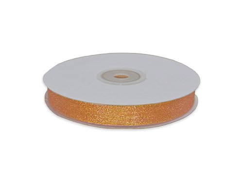 Wstążka brokatowa 12mm 32m WB7012 pomarańczowa