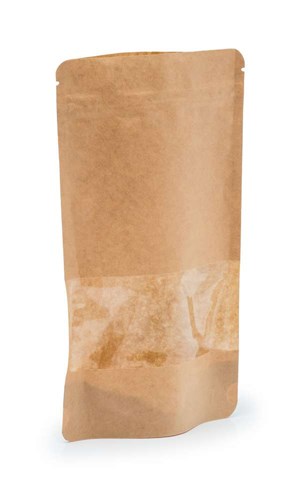 Doypack LIGHT KRAFT 500ml Małe Okno - 25 szt.