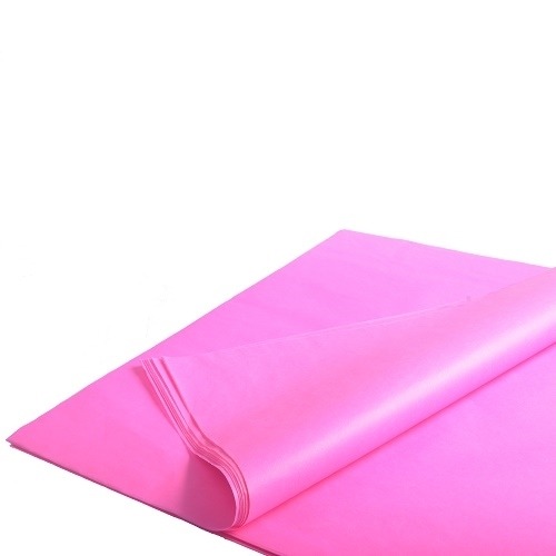 Arkusze bibuły upominkowej gładkiej w kolorze różowym