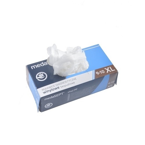 Rękawice vinylowe „XL”  8% VAT