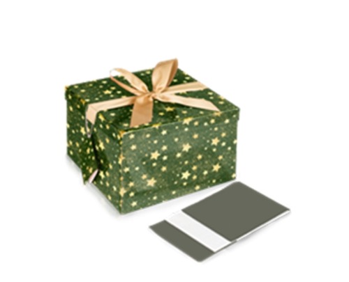 zielone pudełko na prezent