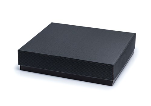 Pudełko karbowane czarne 350x300x90mm