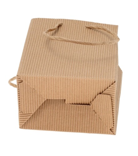 Torba z Tektury Karbowanej Sznurek