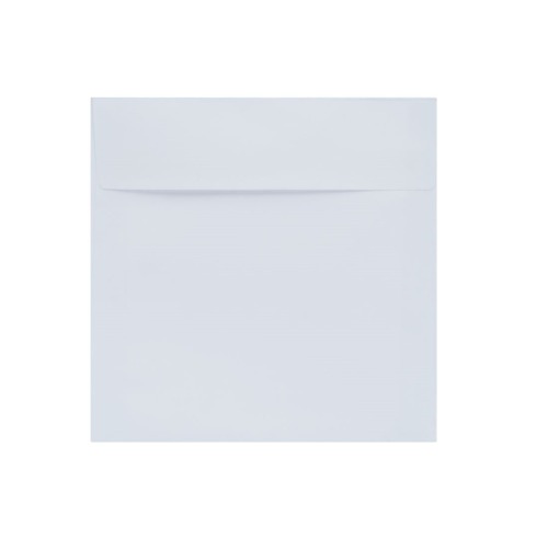 Biała kwadratowa koperta do wręczania upominków papierów np.: voucher 