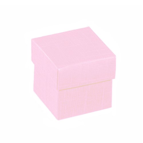 Pudełko gift 50x50x50mm  różowe 12839