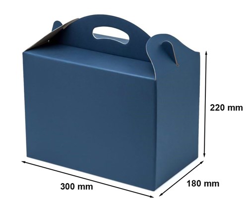 Pudełko z uchwytem F217 300x180x220mm granatowe