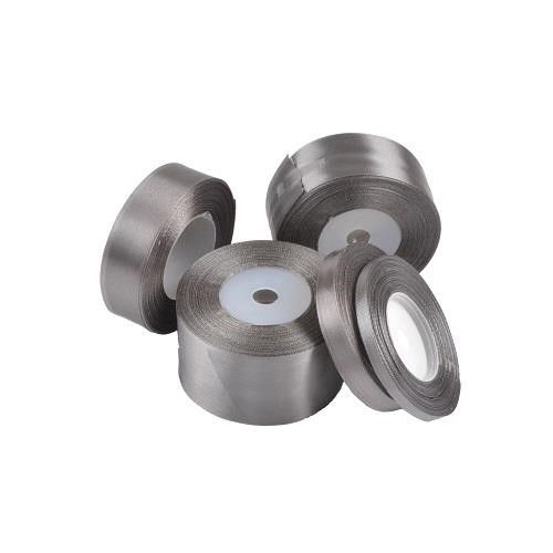 Wstążka satynowa 38mm srebrna 32m WS8140