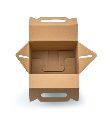 Pudełko z uchwytem F217 300x180x350mm karbowane