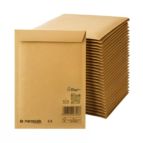 Koperty bąbelkowe NEOPAK D14 - 100szt Brązowe