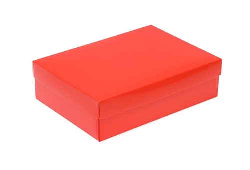 Pudełko ozdobne 186x130x60mm Czerwone M Laminowane