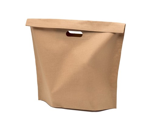 Papierowa torba cateringowa i pojemnik na jedzenie