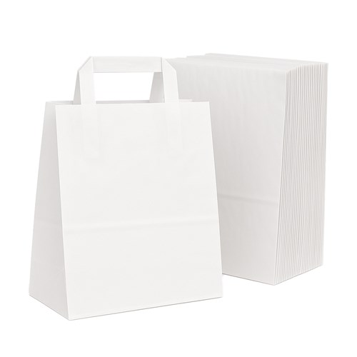 Pakiet Torba 250x150x300 / BIAŁA GŁADKA 10szt