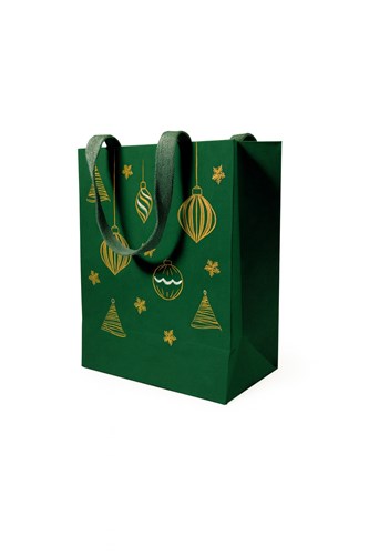 torba papierowa, torba prezentowa, torba kraft, torba świąteczna, torba zielona