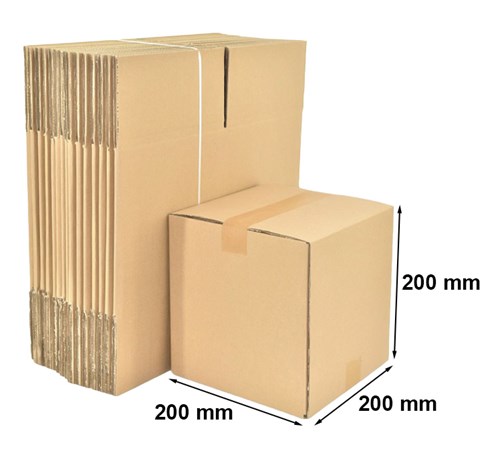 Kartony Klapowe 200x200x200mm, 10 sztuk