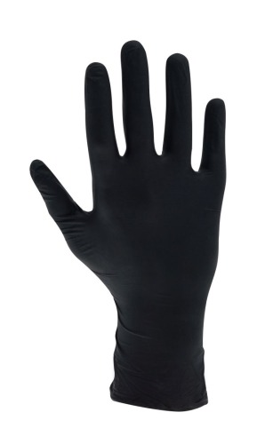 Rękawice Nitrylowe Czarne „S”  8% Vat