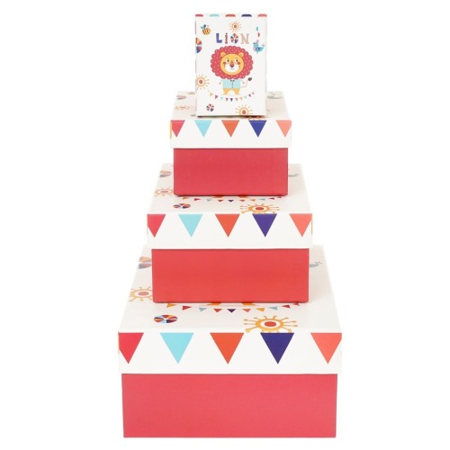 Zestaw Pudełek prostokąt LION (4 szt)