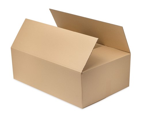 Karton klapowy, brązowy idealnie nadający się do wysyłanie towarów paczkomatem