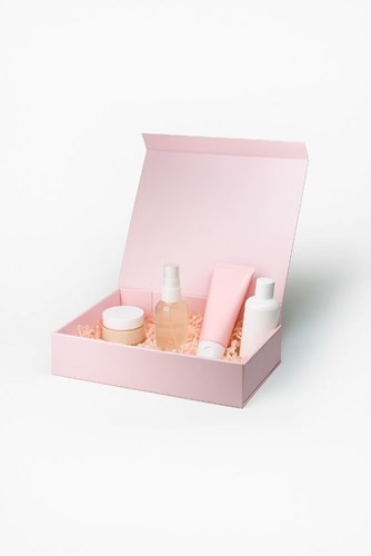 Pudełko Magnetyczne Różowe 330x255x70mm (zew) A4 Pudełko Prezentowe