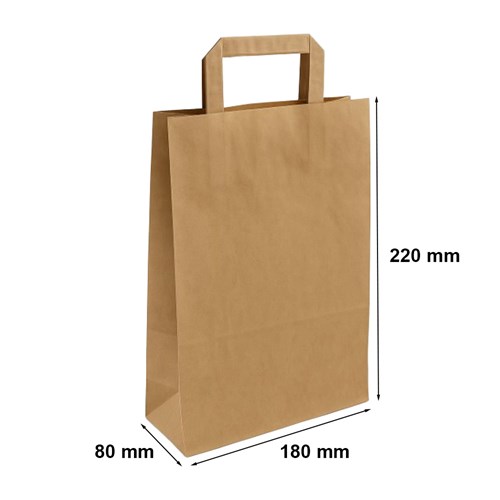 Torba Catering 180x80x220 / Brązowa / Uchwyt Płaski