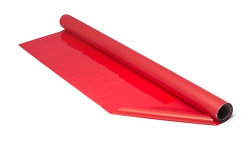czerwony matowy celofan