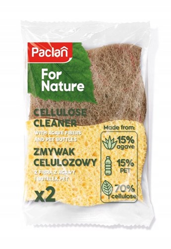 Ekologiczny zmywak ECO – biodegradowalna gąbka z włókien agawy, 2 sztuki
