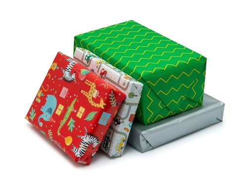 Papier Pakowy Happy Vibes 70cm-25m Zielono-żółty