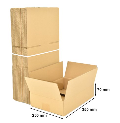 Kartony Klapowe 350x250x70mm, 10 sztuk