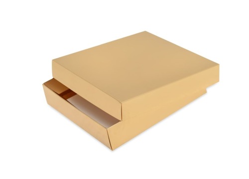 Złote pudełko laminowane