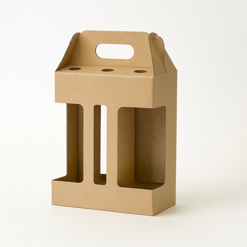 Karton wykrojnikowy z okienkiem 210x140x258mm na 6 piw F217