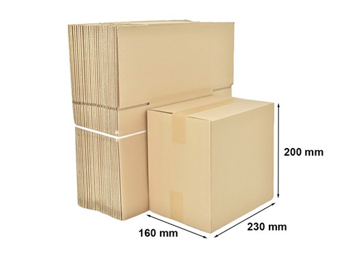 Kartony Klapowe 230x160x200mm, format A5,  100 sztuk