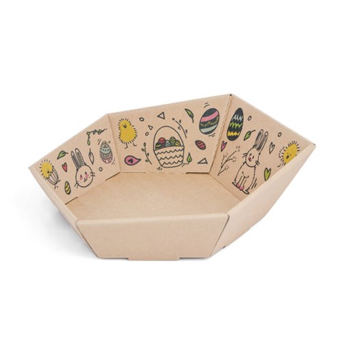 Tacka wielkanocna Kosz prezentowy JAJA 305x260x130mm