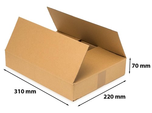 Karton Klapowy 310x220x70mm A4  B360 50 sztuk Skrytka A