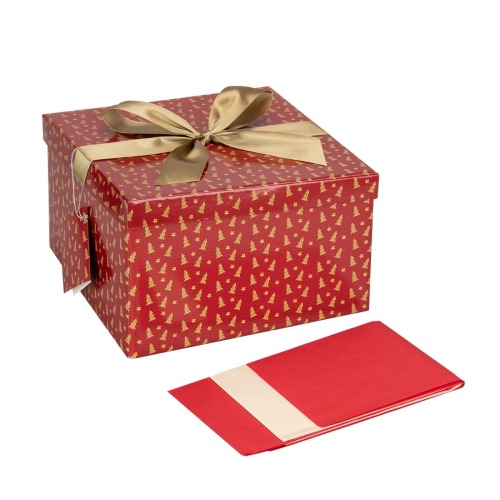 czerwone pudełko na prezent