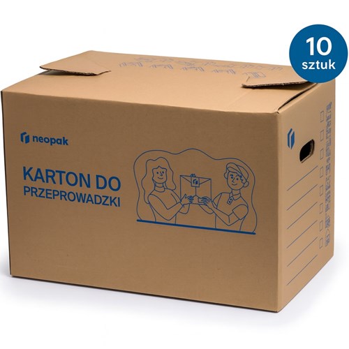 karton przeprowadzkowy, karton C500, karton 5-warstwowy, karton fala BC, pakiet 10 sztuk