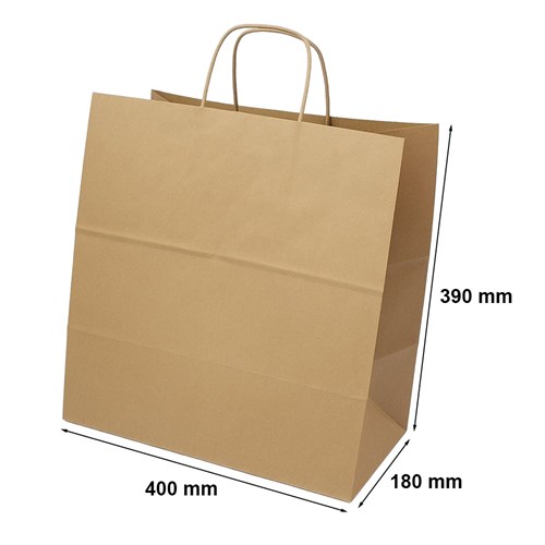 Duża Torba Papierowa Brązowa