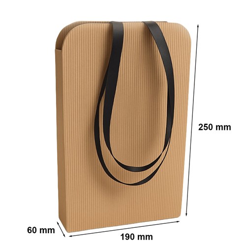 torebka tekturowa z wstążką