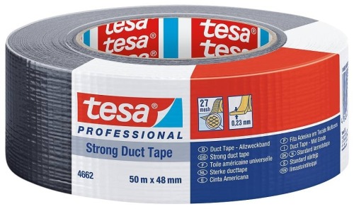 Taśma Duct Tape Naprawcza TESA CZARNA 48mm/50