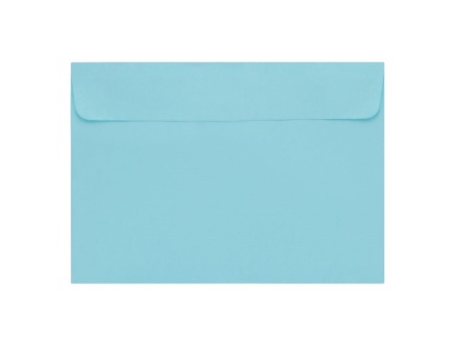Ozdobna koperta w kolorze błękitnym o gramaturze 120g i wymiarach 114x163
