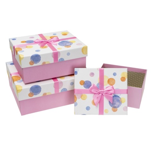 Zestaw Pudełek HL-020-PINK (3 szt)