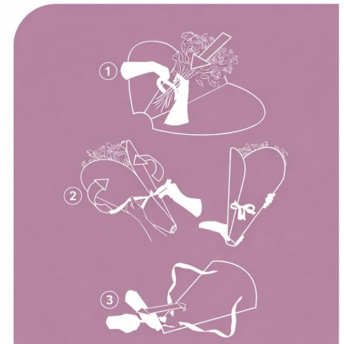 Torba na kwiaty transporter bukietów plecak brązowy