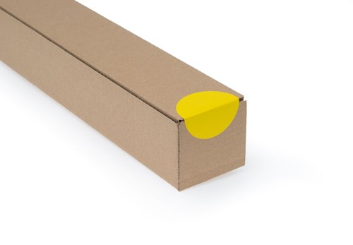 Etykiety samoprzylepne okrągłe żółte