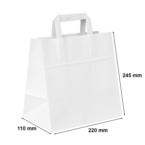 Torebka Papierowa Ekologiczna Biała