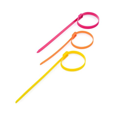 Opaski Zaciskowe z płaską klamrą 400/8 Niebieskie