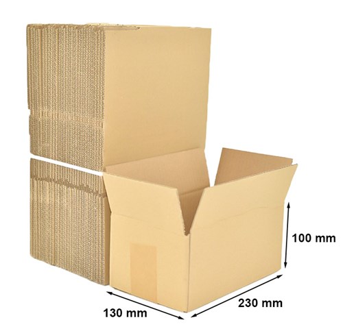 Karton Klapowy 230x130x100mm, 100 sztuk