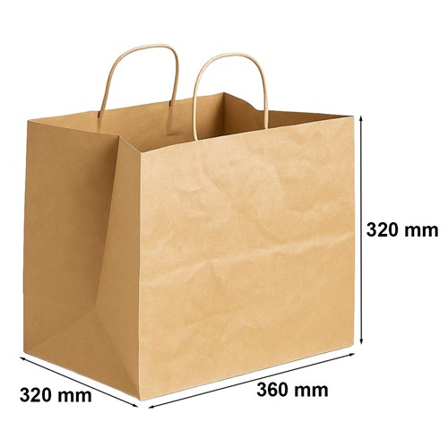 Torba Papierowa Brązowa Pizza Bag