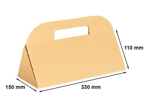 Kartonowe pudełko karbowane na wino 330x150x110mm – ekologiczne