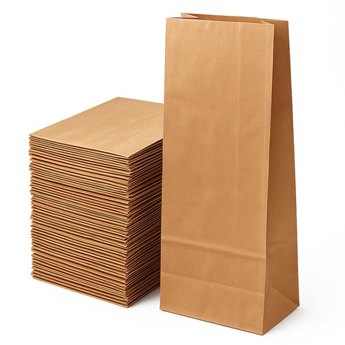 Torebki Papierowe Ekologiczne 120x90x320 Brązowe - pakiet 100 szt