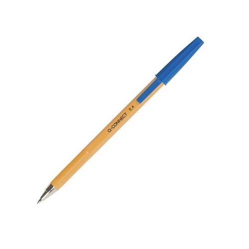 Długopis Klasyczny Q-Connect 0,4mm Niebieski 20szt