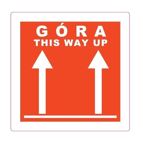 Naklejka Góra / This way up